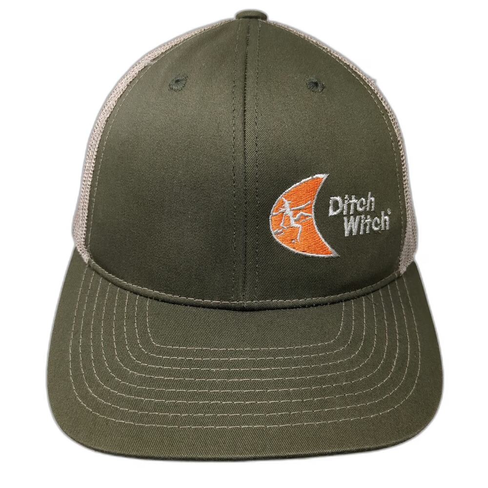 Lindo Trucker Hat Green One Size Ditch Witch Mesh Snapback Embroidered Logo